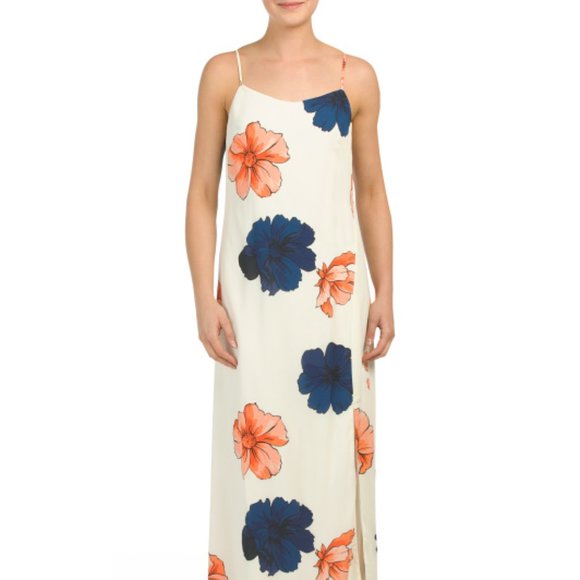 Nichole Miller Studio Ivory/Multi Floral Maxi Dress, Size 10 - Picture 1 of 4